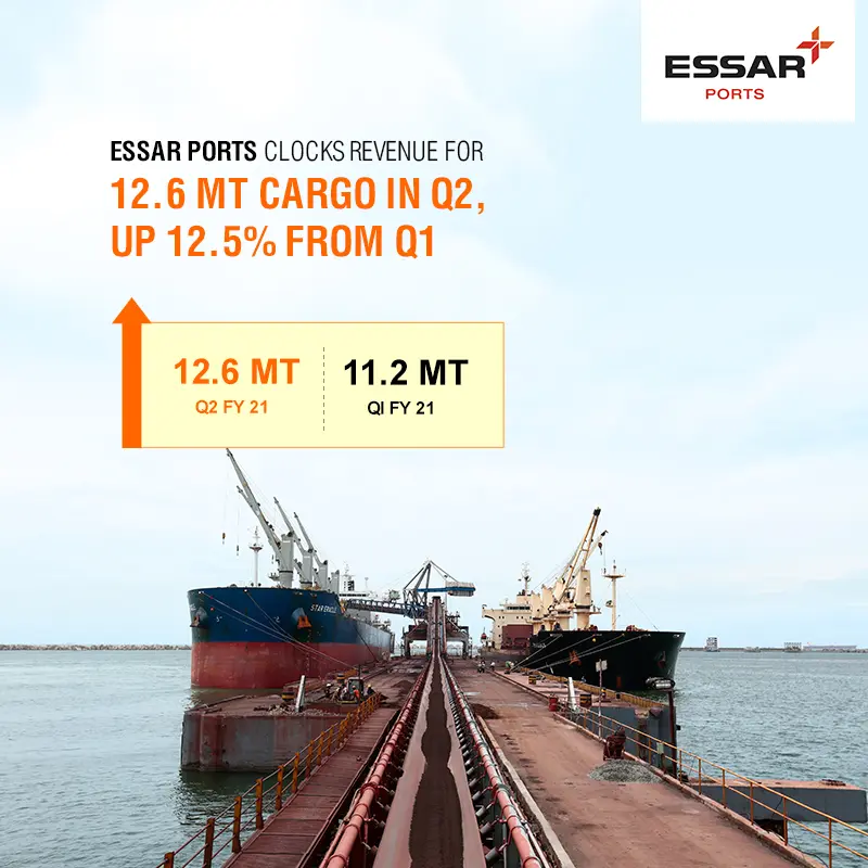 Essar-Ports-clocks-revenue-for-12.6-mt-cargo-in-Q2-FY-21