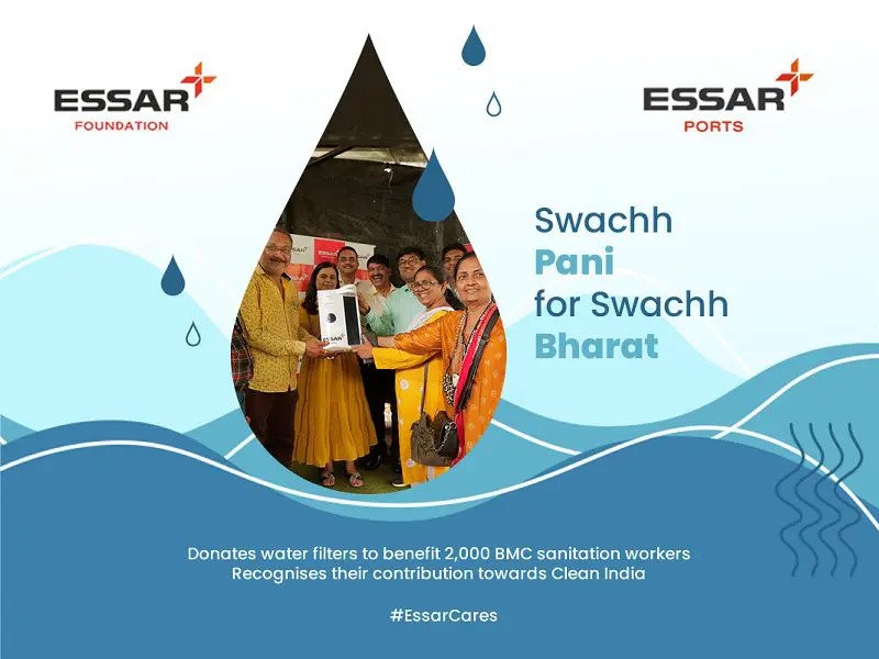 Essar-donates-water-filters-to-mark-Swachh-Bharat-Abhiyan