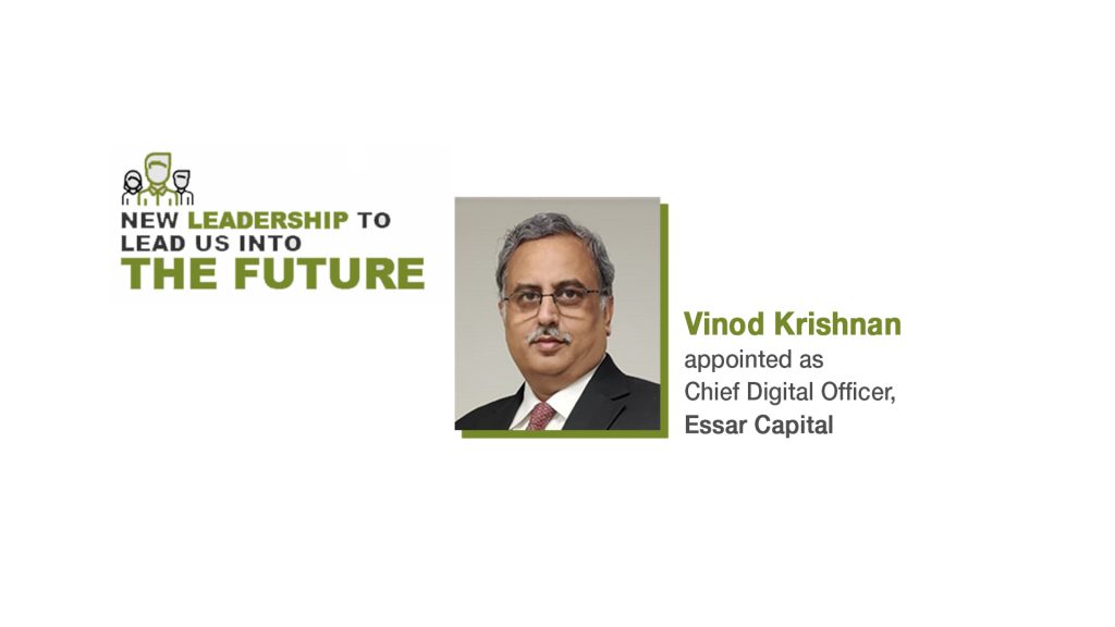 Vinod Krishnan Chief Digital Officer Essar Capital