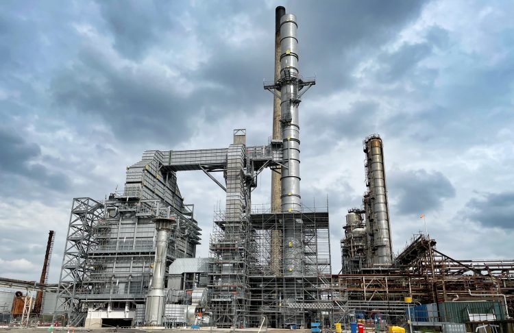 A £45m hydrogen enabled furnace at the Stanlow oil refinery in Ellesmere Port. Picture by Tony McDonough
